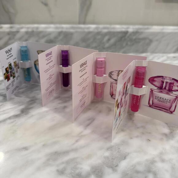 4 Versace Women's Fragrance Samples Dylan Purple, Turquoise, Bright Crystal - Picture 2 of 6